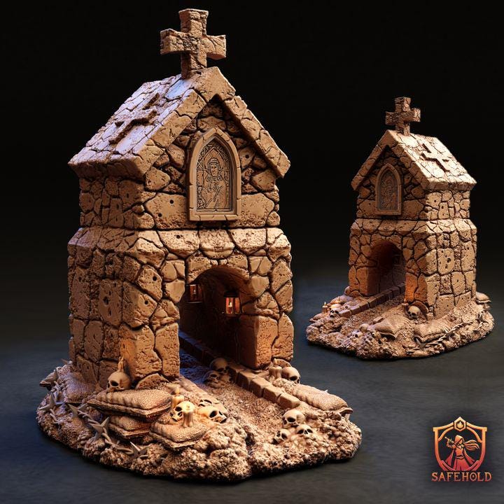 Sanctum Bunker SafeHold – grimdark teren do gier bitewnych Trench Crusade 28-32mm