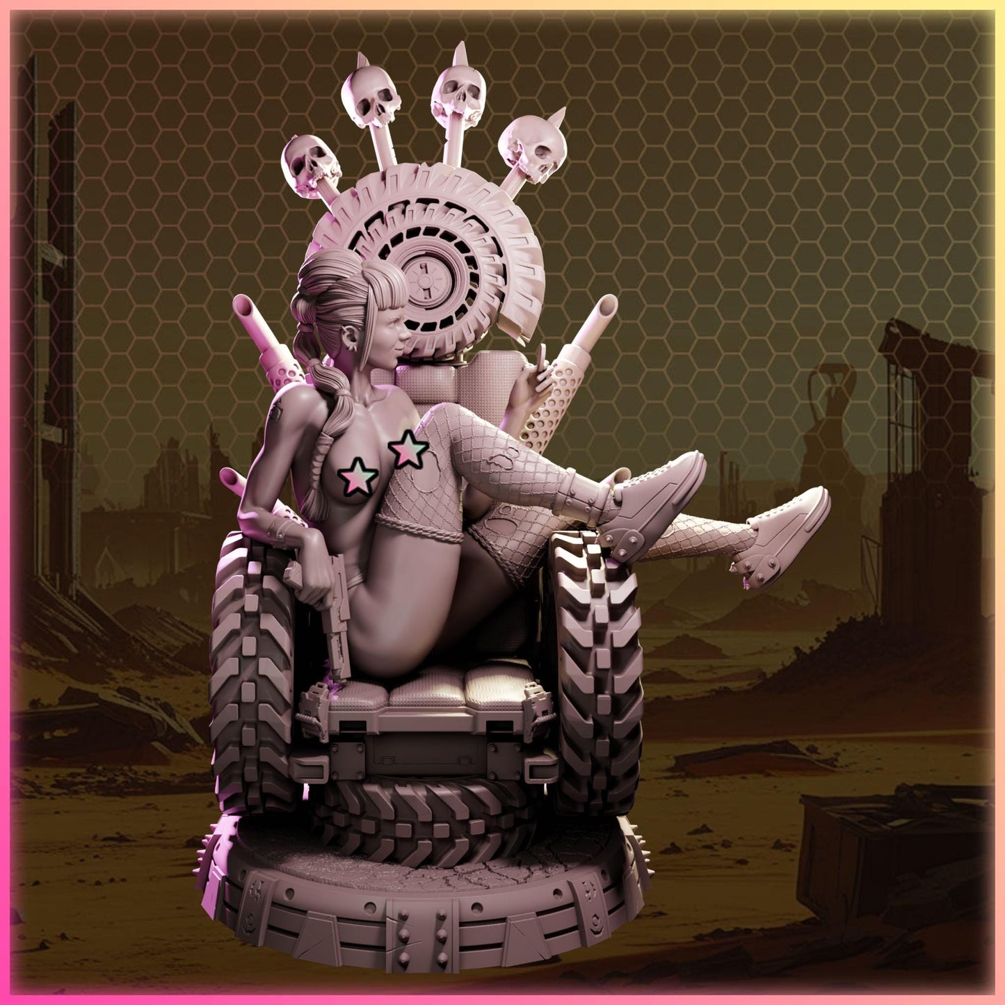 Selene Riffwalker figurka żywiczna – Nuke City Ladies – Black Bird Miniatures