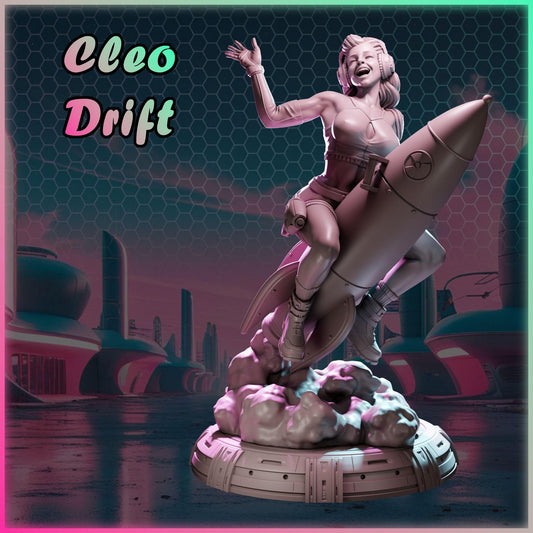 Cleo Drift – Nuke City Ladies | Black Bird Miniatures – figurka 32mm / 75mm