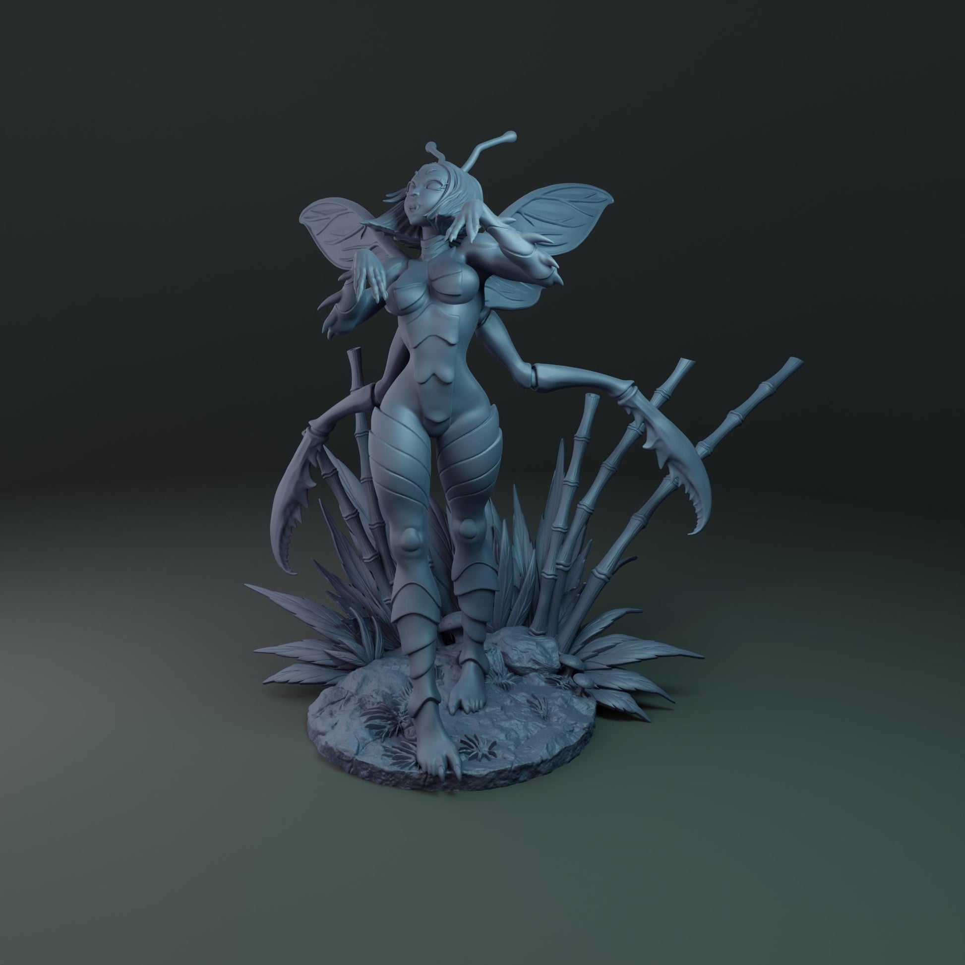 Hiereia Mantis – figurka dark fantasy 3D od Mythologic Arts