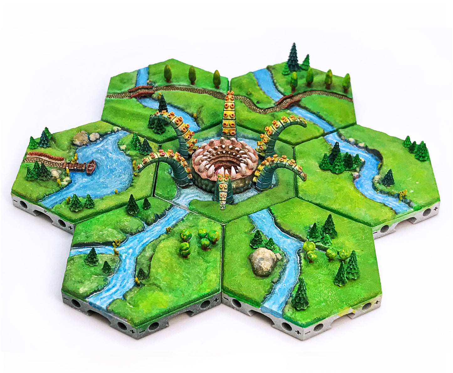 Modułowe Kafelki Terenu HexMap – Biomy 3D od STLModels do Gier RPG i Planszowych