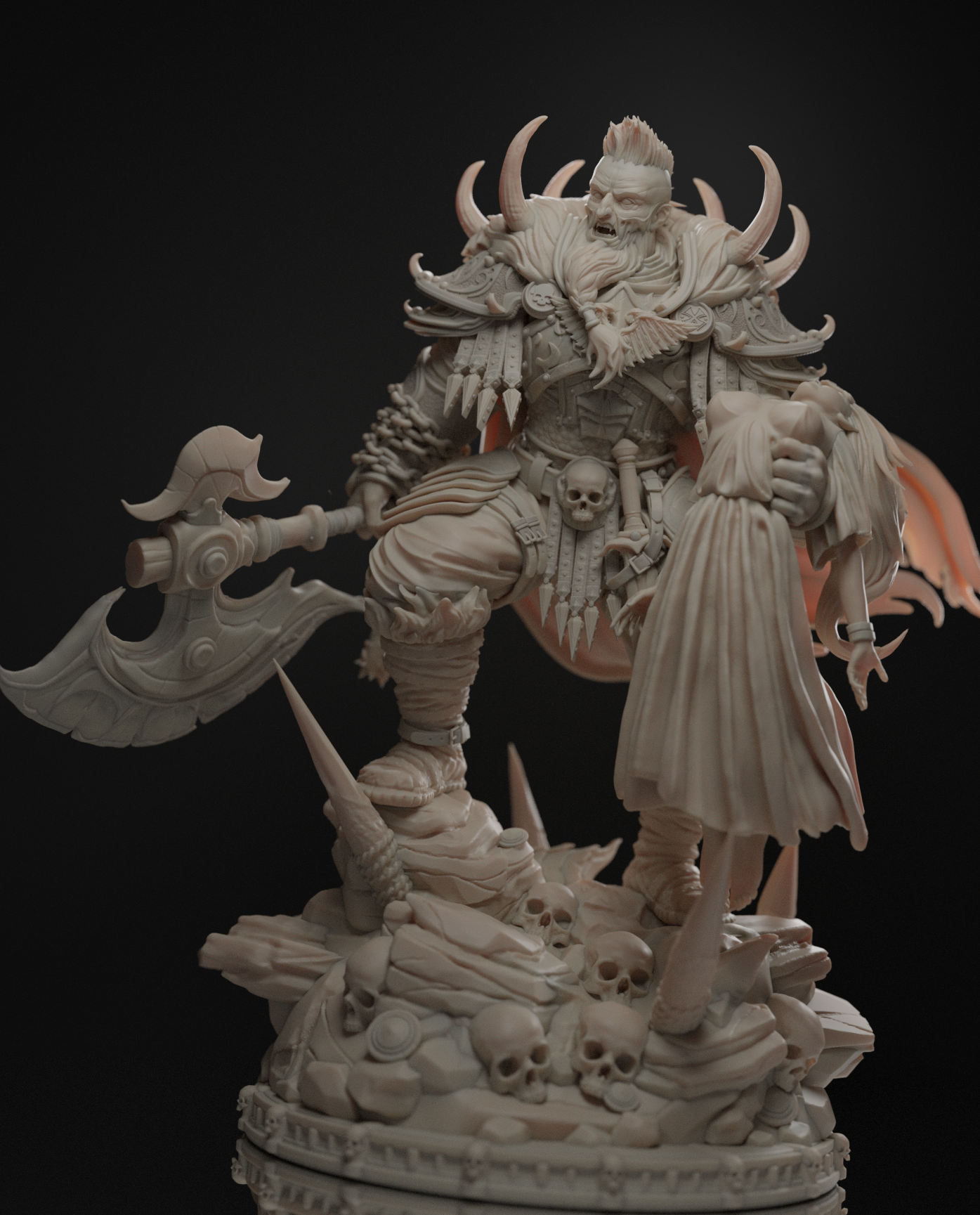 he came back a different man 75mm resin fantasy warrior miniature elijah safarov unpainted model