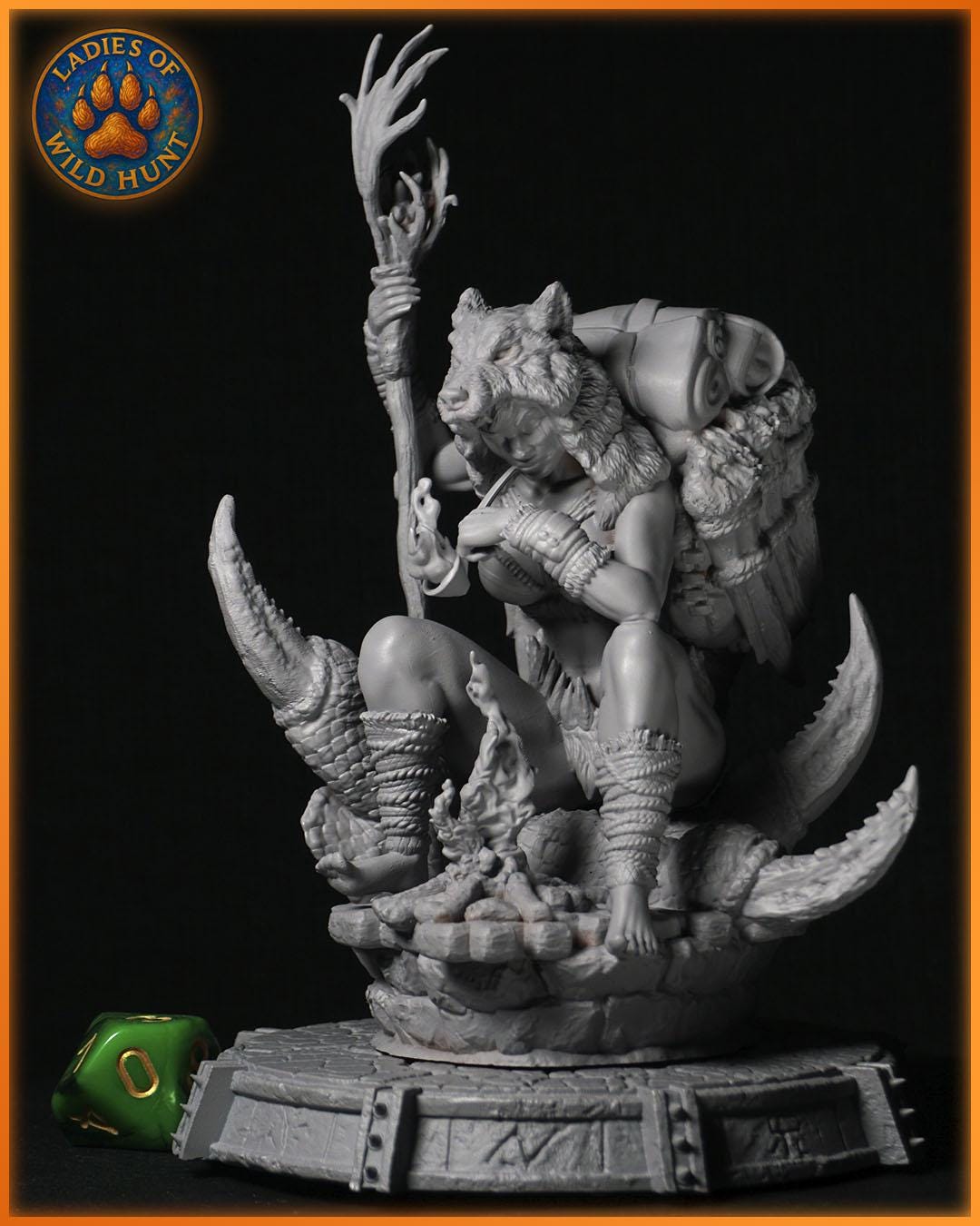 Detal postaci Anoka Beasthearth w stylu dzikiej łowczyni