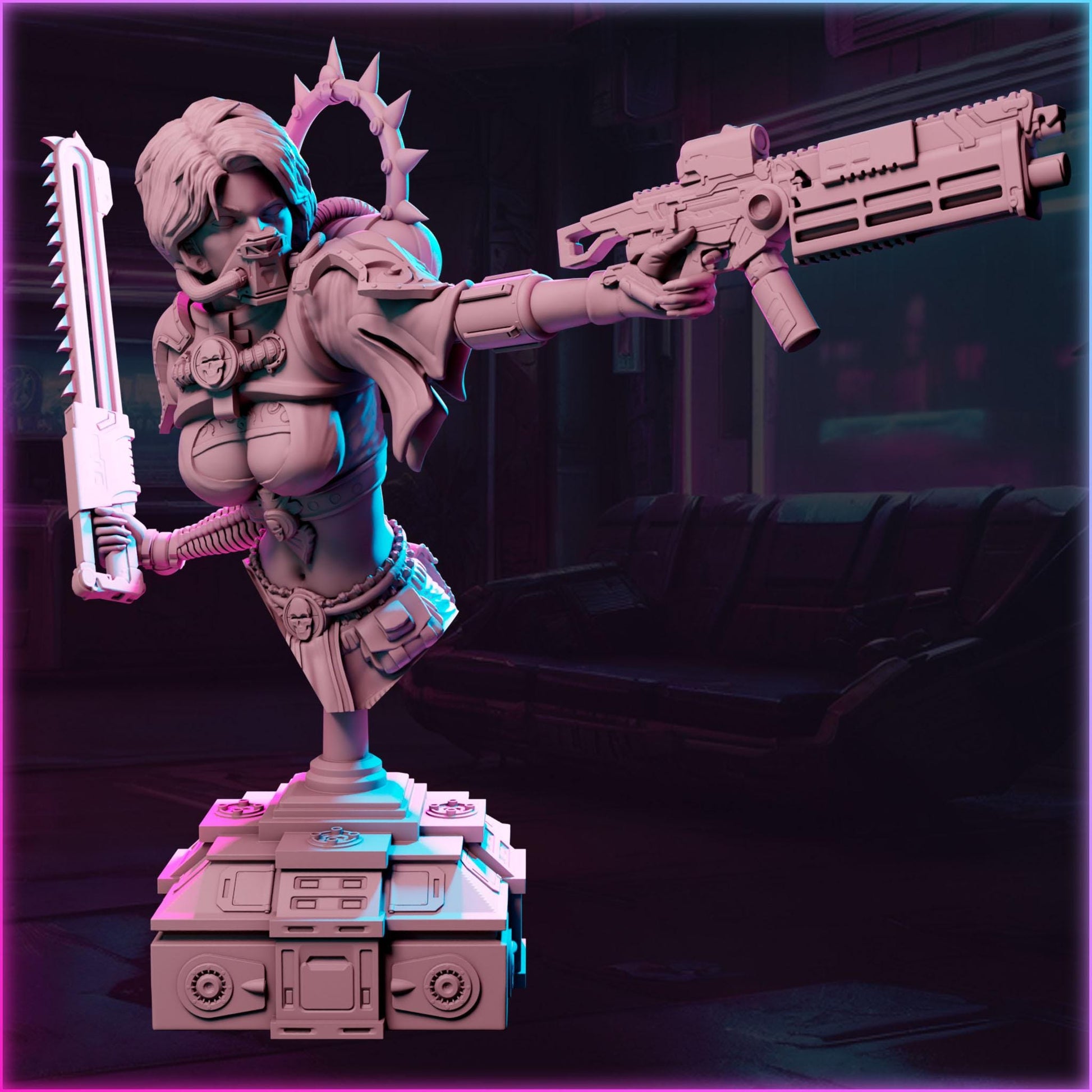 Kira Vega figurka 32mm – Ladies of the 2133, Black Bird Miniatures