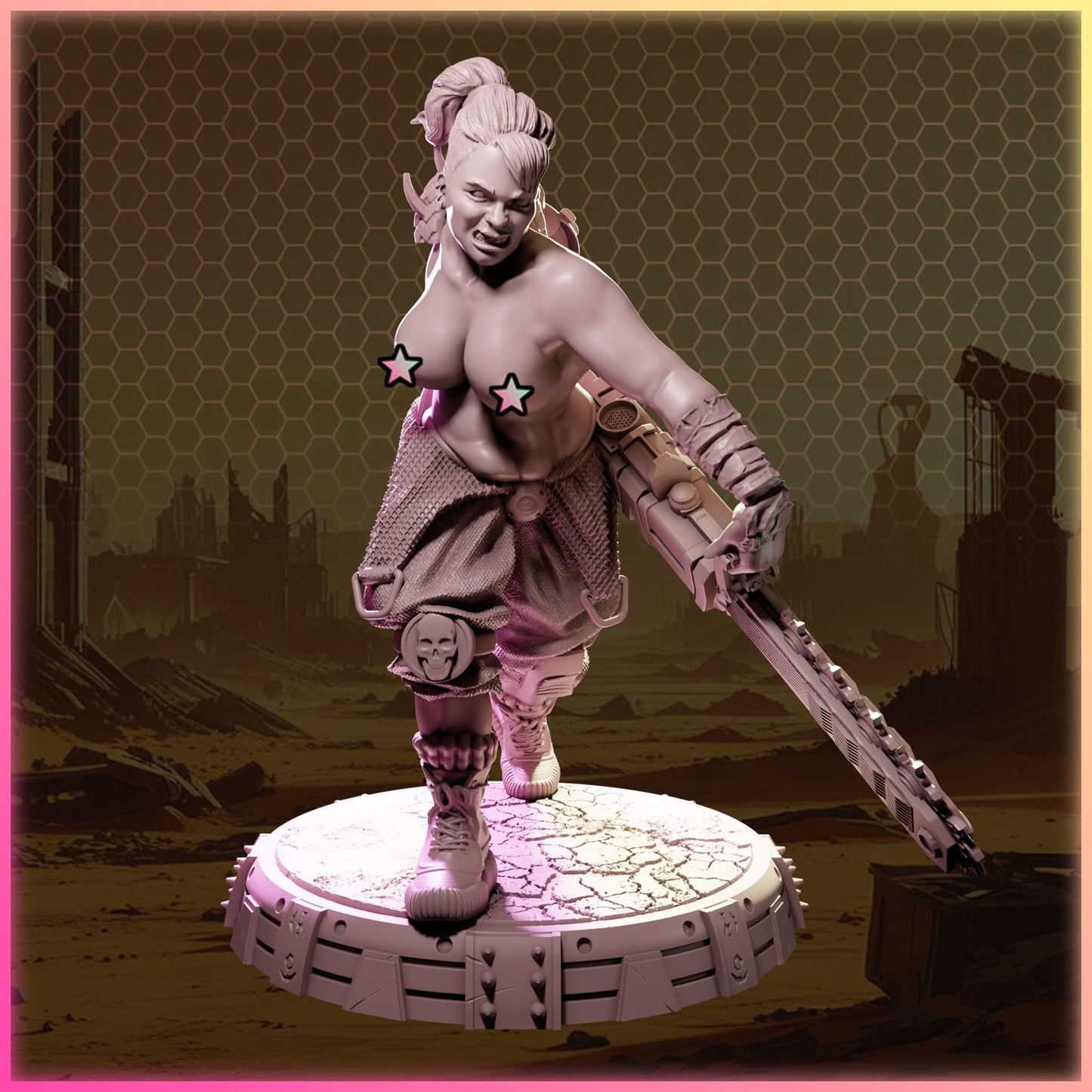 Severia Gault figurka żywiczna – Nuke City Ladies – Black Bird Miniatures