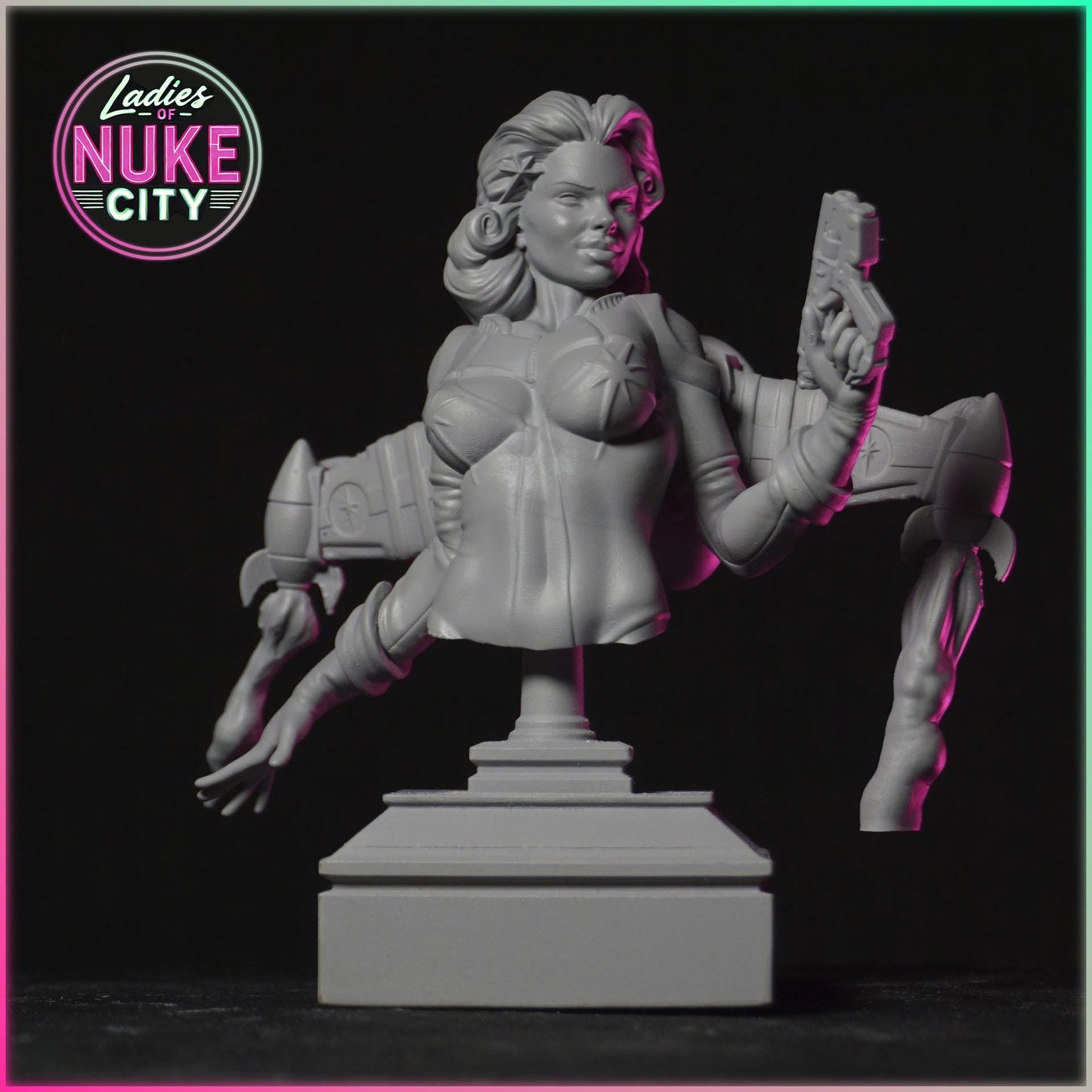 Aurora Vortex figurka żywiczna – Nuke City Ladies – Black Bird Miniatures