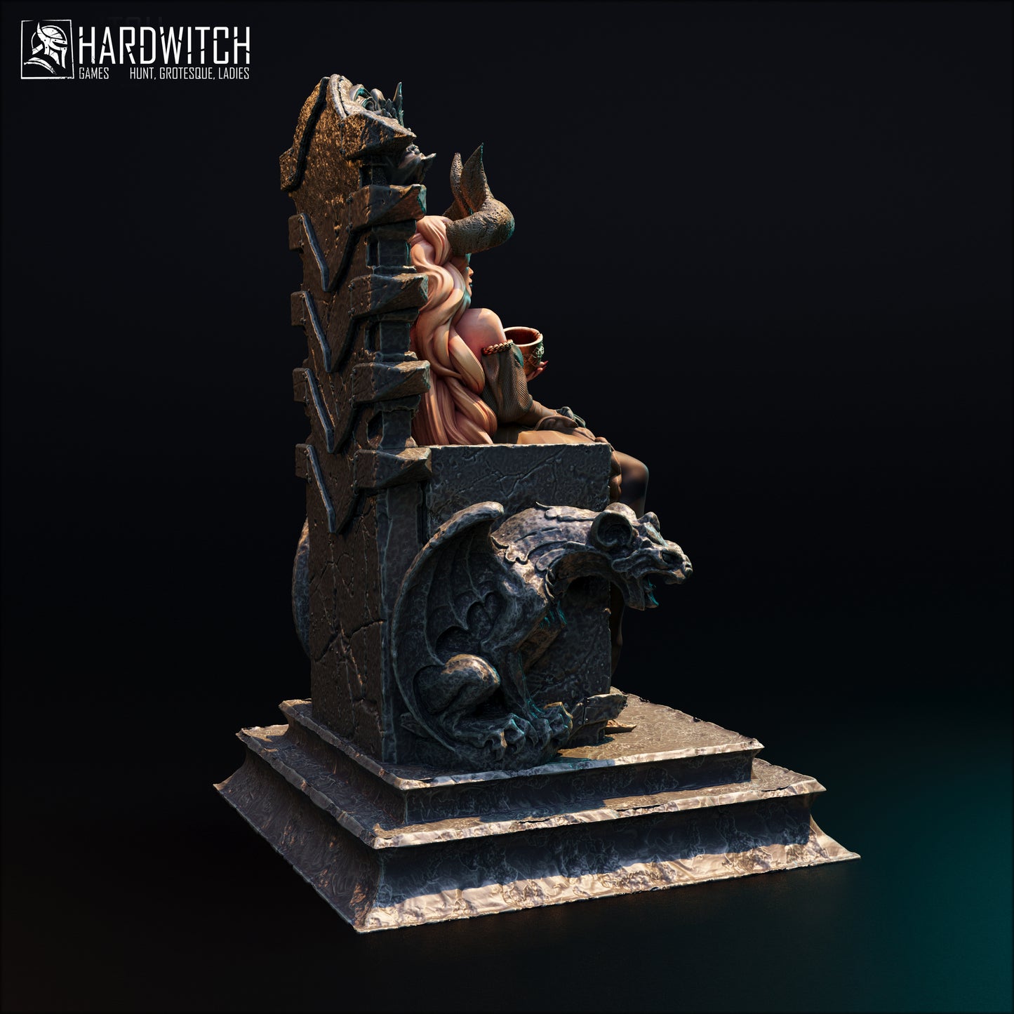 Figurka Fortada Astra – HardWitch Games | demonica na tronie | miniatura kolekcjonerska 32 mm / 75 mm / 100 mm