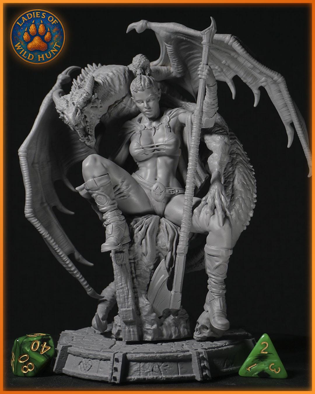 Vael Drake figurka żywiczna – Ladies of the Wild Hunt – Black Bird Miniatures