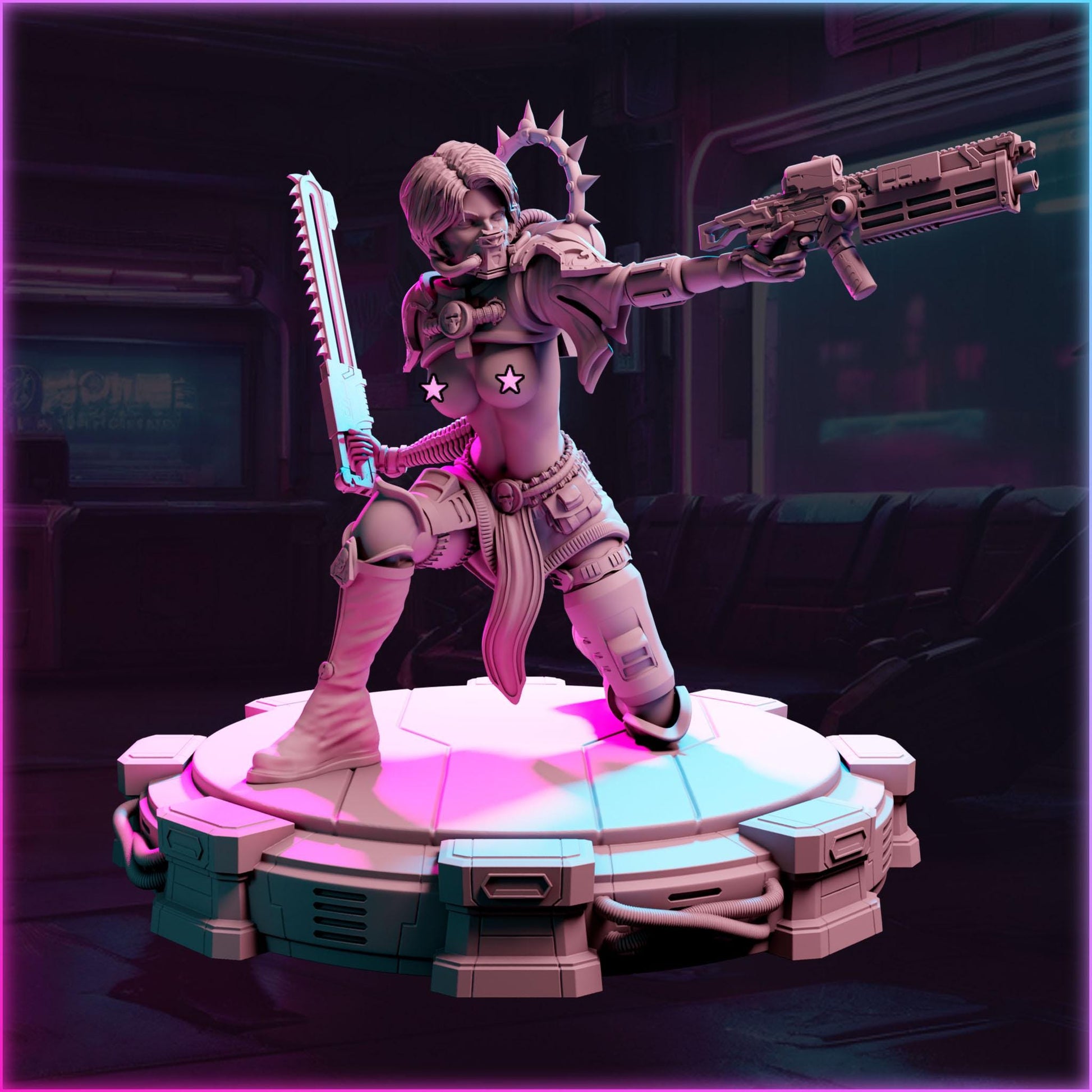 Kira Vega figurka 32mm – Ladies of the 2133, Black Bird Miniatures