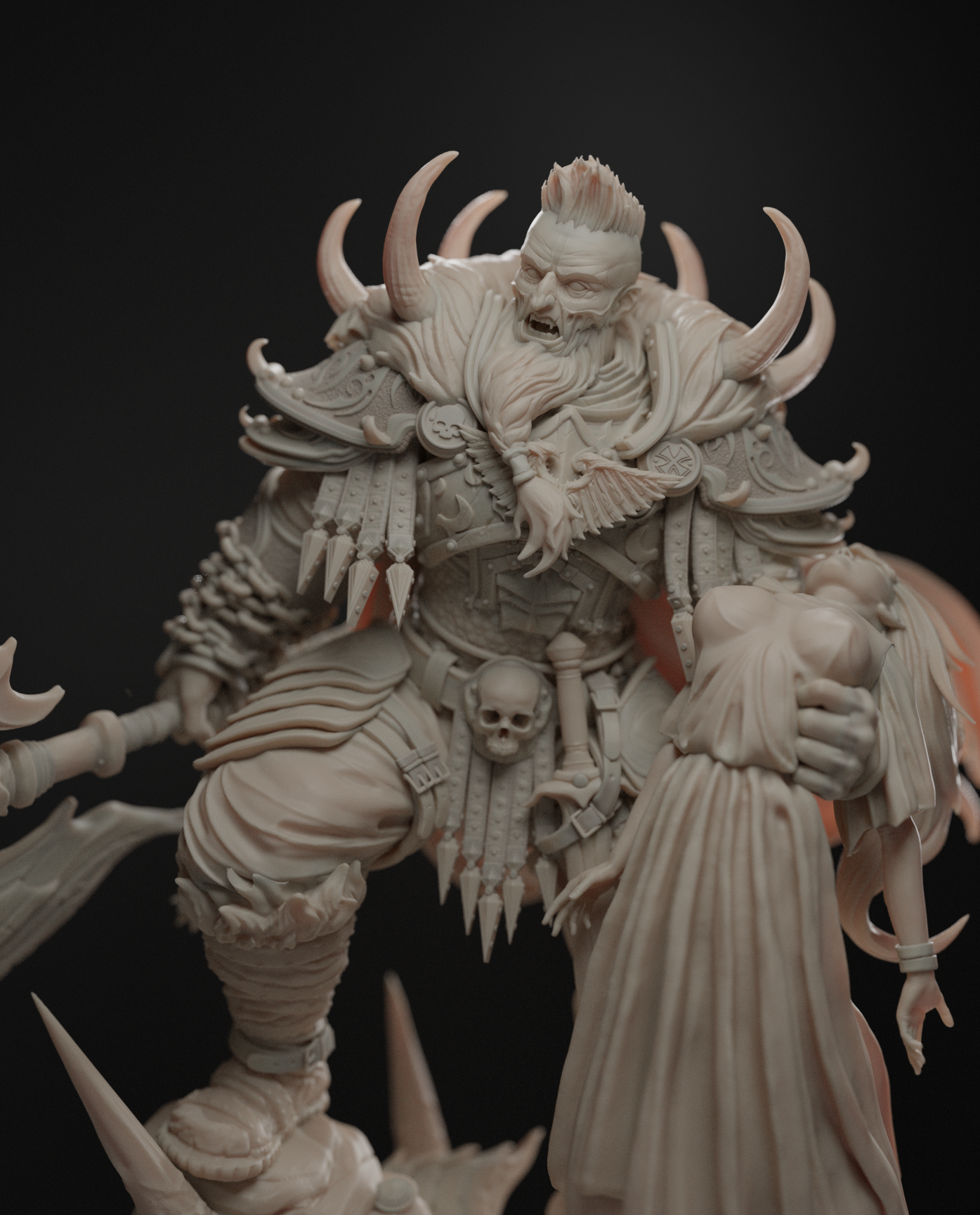 he came back a different man 75mm resin fantasy warrior miniature elijah safarov unpainted model