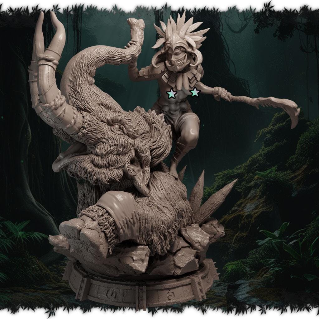 Nora Snowstride figurka żywiczna – Ladies of the Wild Hunt – Black Bird Miniatures