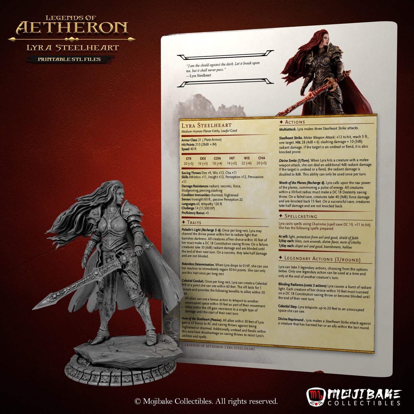 Lyra Steelheart figurka 32mm paladyn