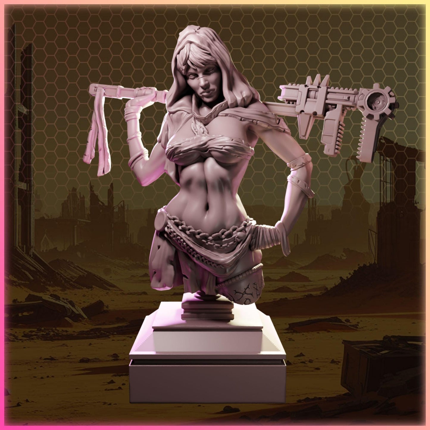 Vespera Kalix figurka żywiczna – Nuke City Ladies – Black Bird Miniatures