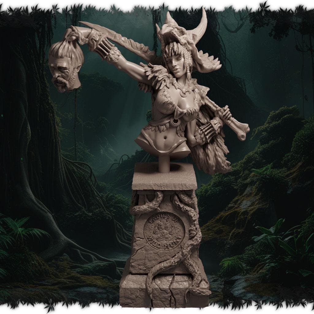 Korda Bloodfang figurka żywiczna – Ladies of the Wild Hunt – Black Bird Miniatures