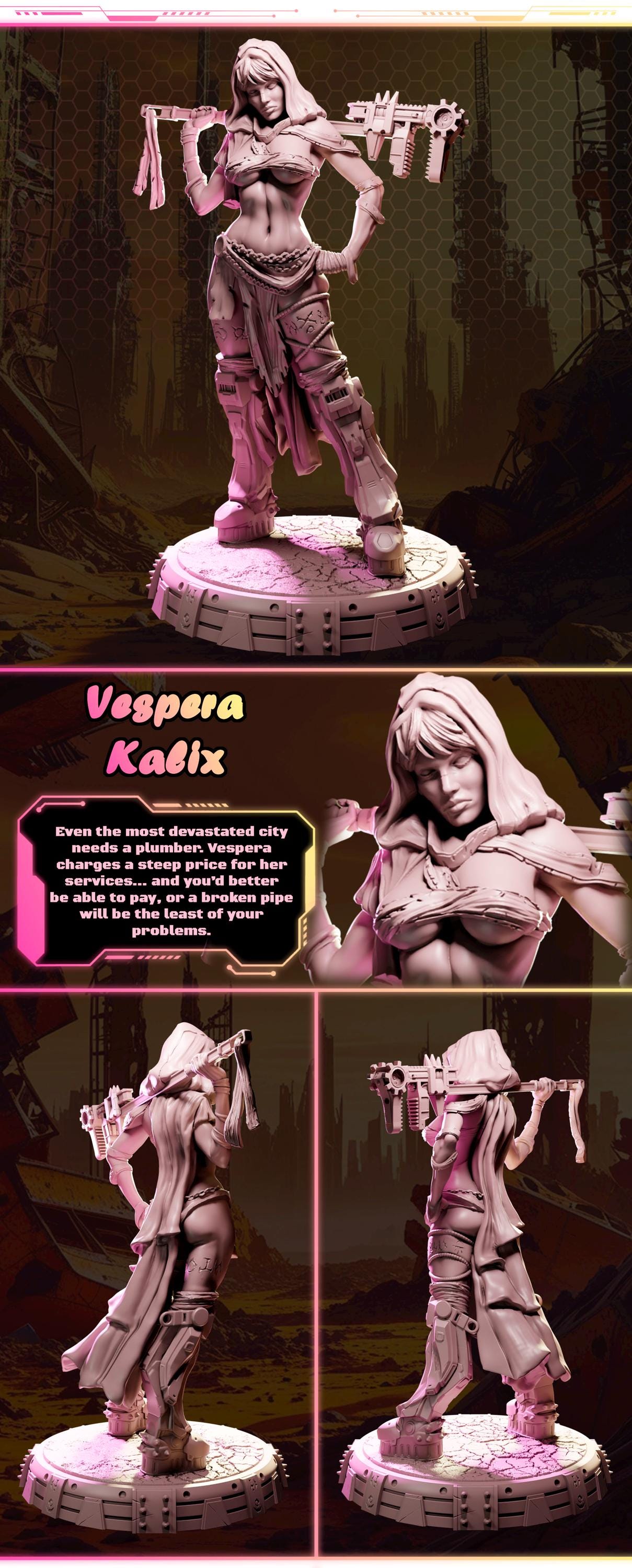 Vespera Kalix figurka żywiczna – Nuke City Ladies – Black Bird Miniatures