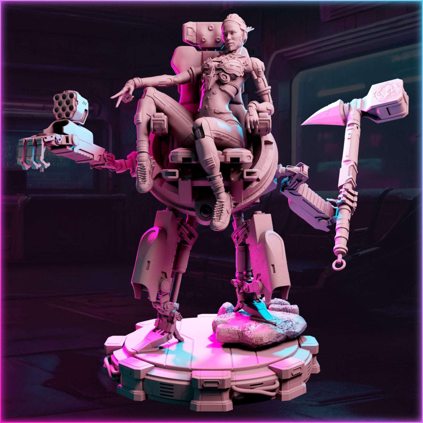 Omega Cabler figurka 32mm – Ladies of the 2133, Black Bird Miniatures