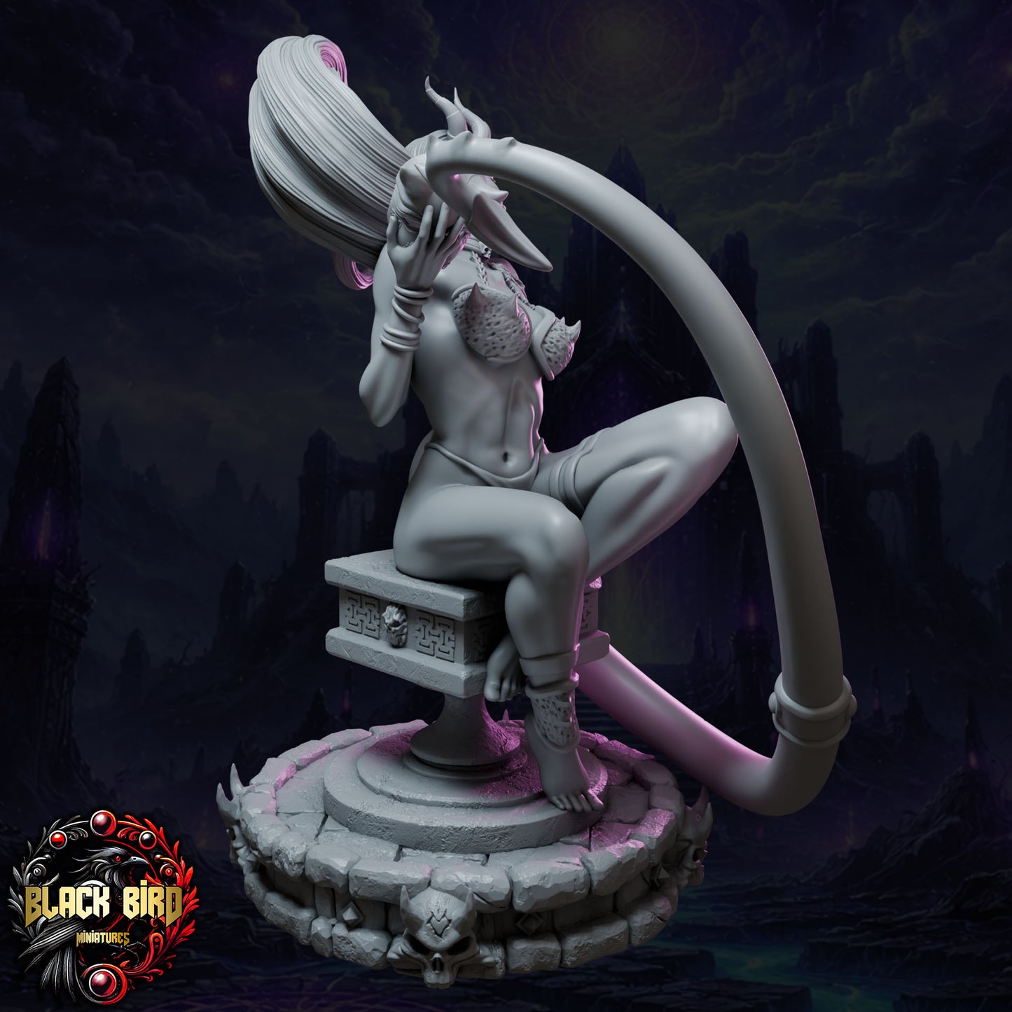 Aelissa – Queens of Chaos – Figur 32 mm / 75 mm – Black Bird Miniatures