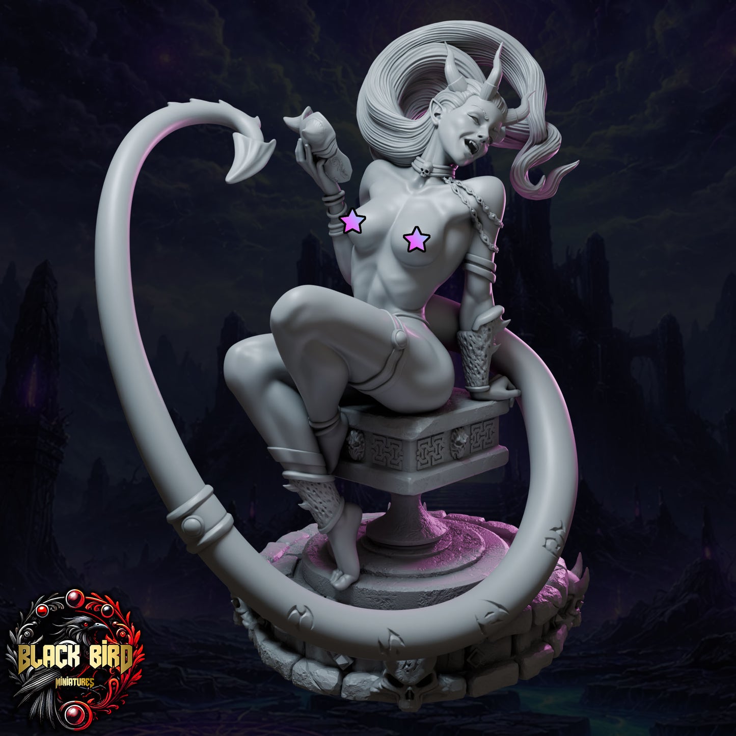 Aelissa – Queens of Chaos – Figur 32 mm / 75 mm – Black Bird Miniatures