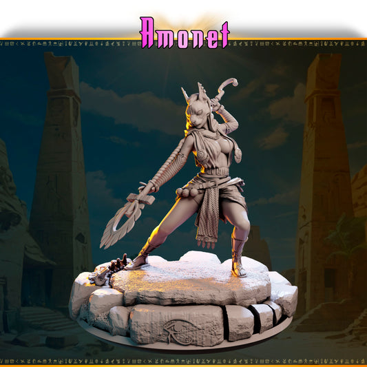 Amonet – Pustynna Łowczyni z serii Ladies of the Desert, figurka 32 mm