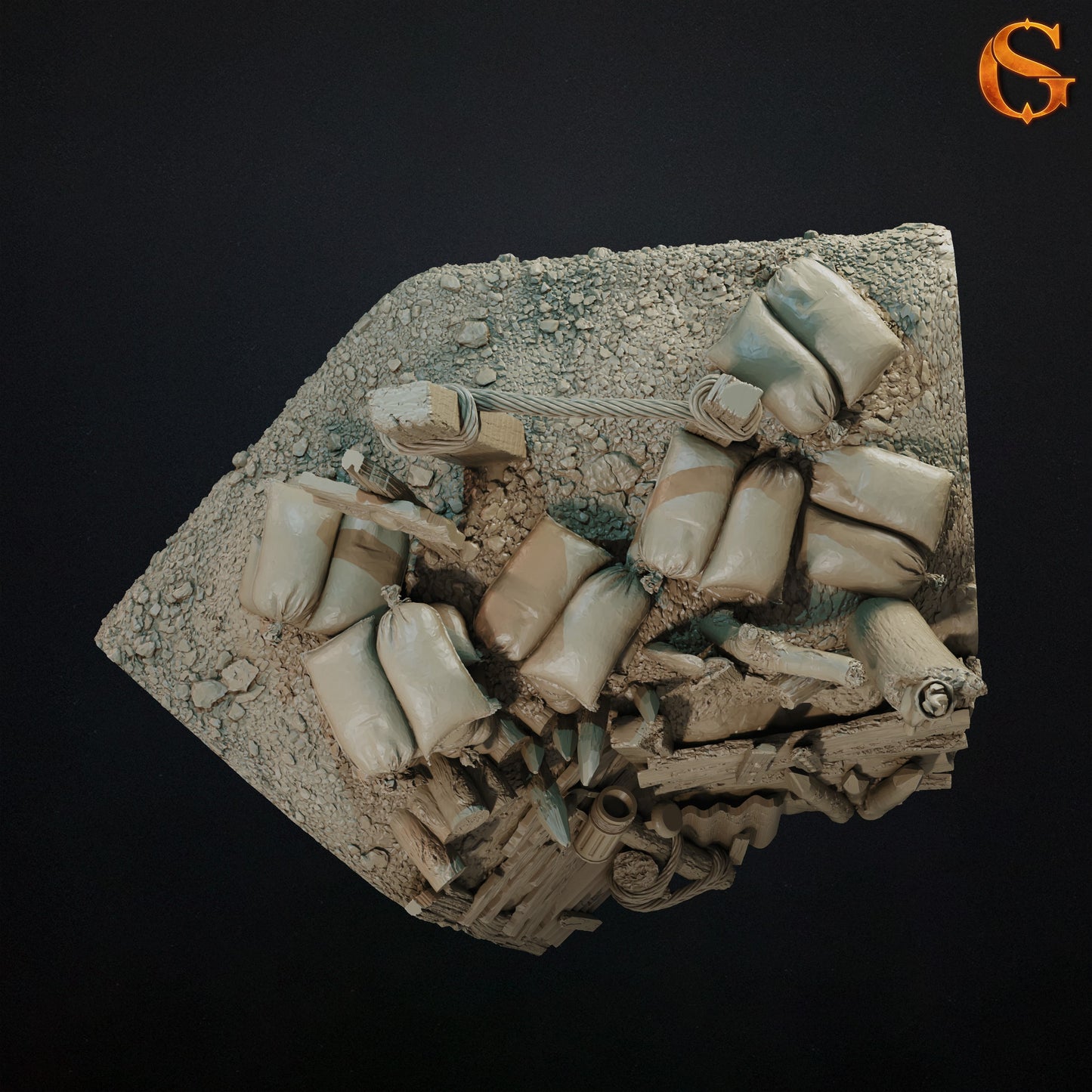 Modularne Okopy 3D do Trench Crusade – Sol Good Creations | Tereny do bitewniaków