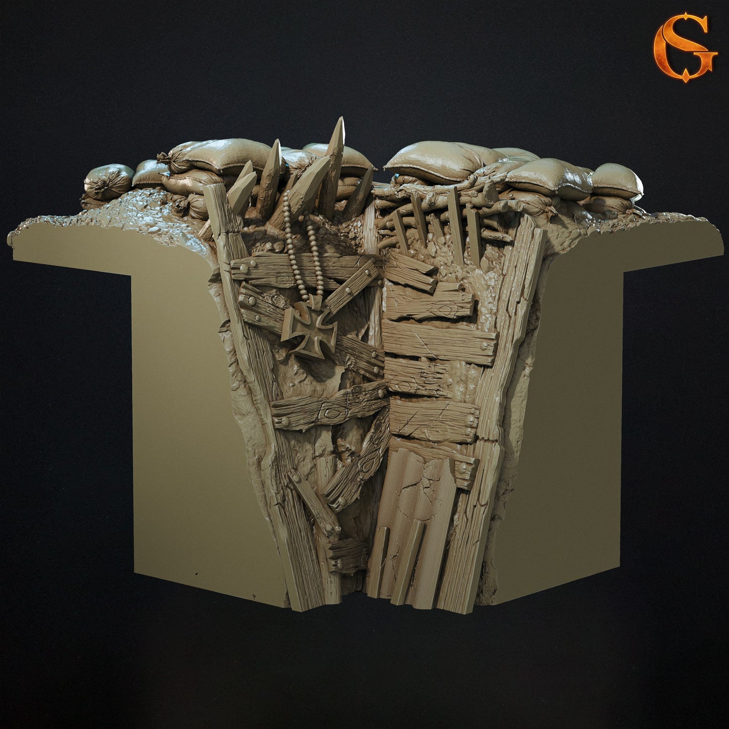 Modularne Okopy 3D do Trench Crusade – Sol Good Creations | Tereny do bitewniaków