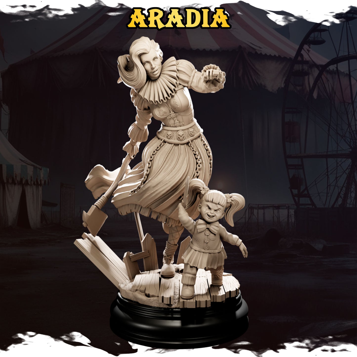 Aradia – figurka w stylu mrocznego cyrku, Black Bird Miniatures