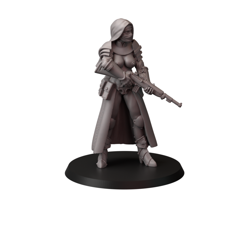 Not safe for nuns – zakonnice bojowe – figurki do Trench Crusade 32 / 75mm