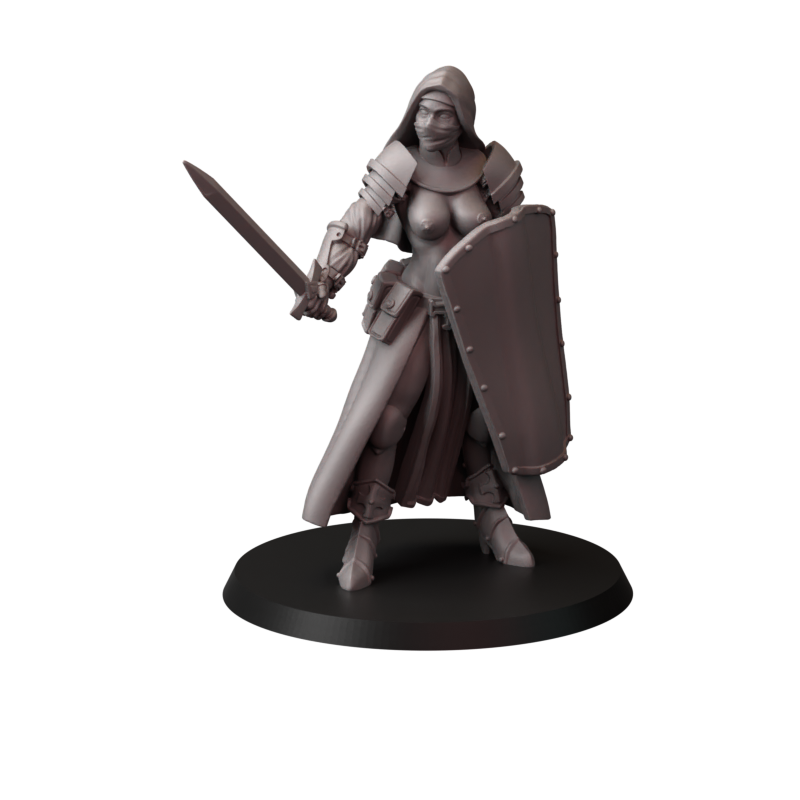 Not safe for nuns – zakonnice bojowe – figurki do Trench Crusade 32 / 75mm