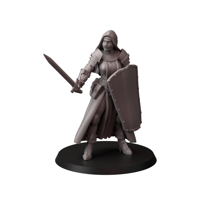 Fins Nuns – zakonnice bojowe – figurki do Trench Crusade 32 / 54 / 75mm