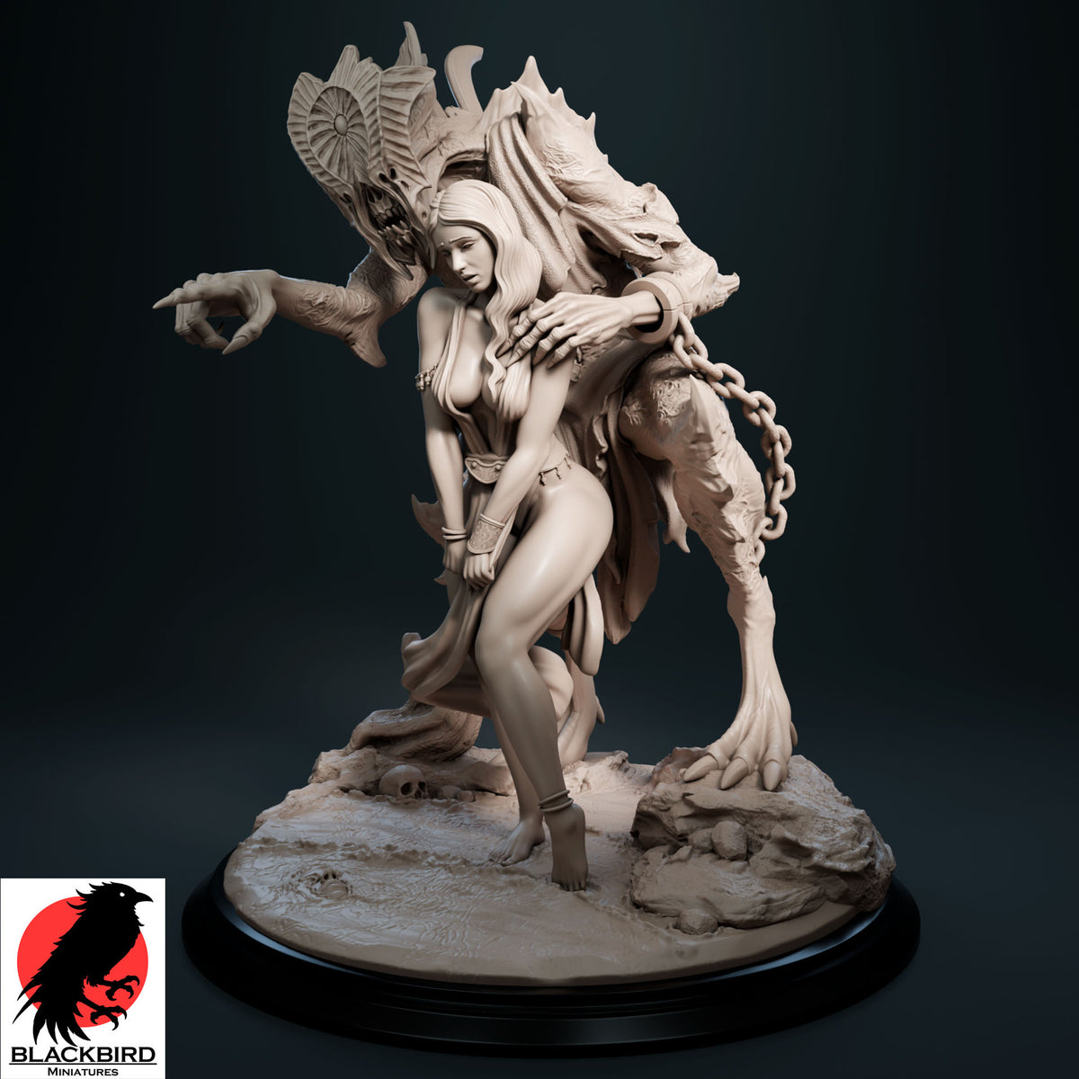 Ritual of Sacrifice pin-up collector figurine by Black Bird Miniatures 3D printed in premium ABS-Like Resin