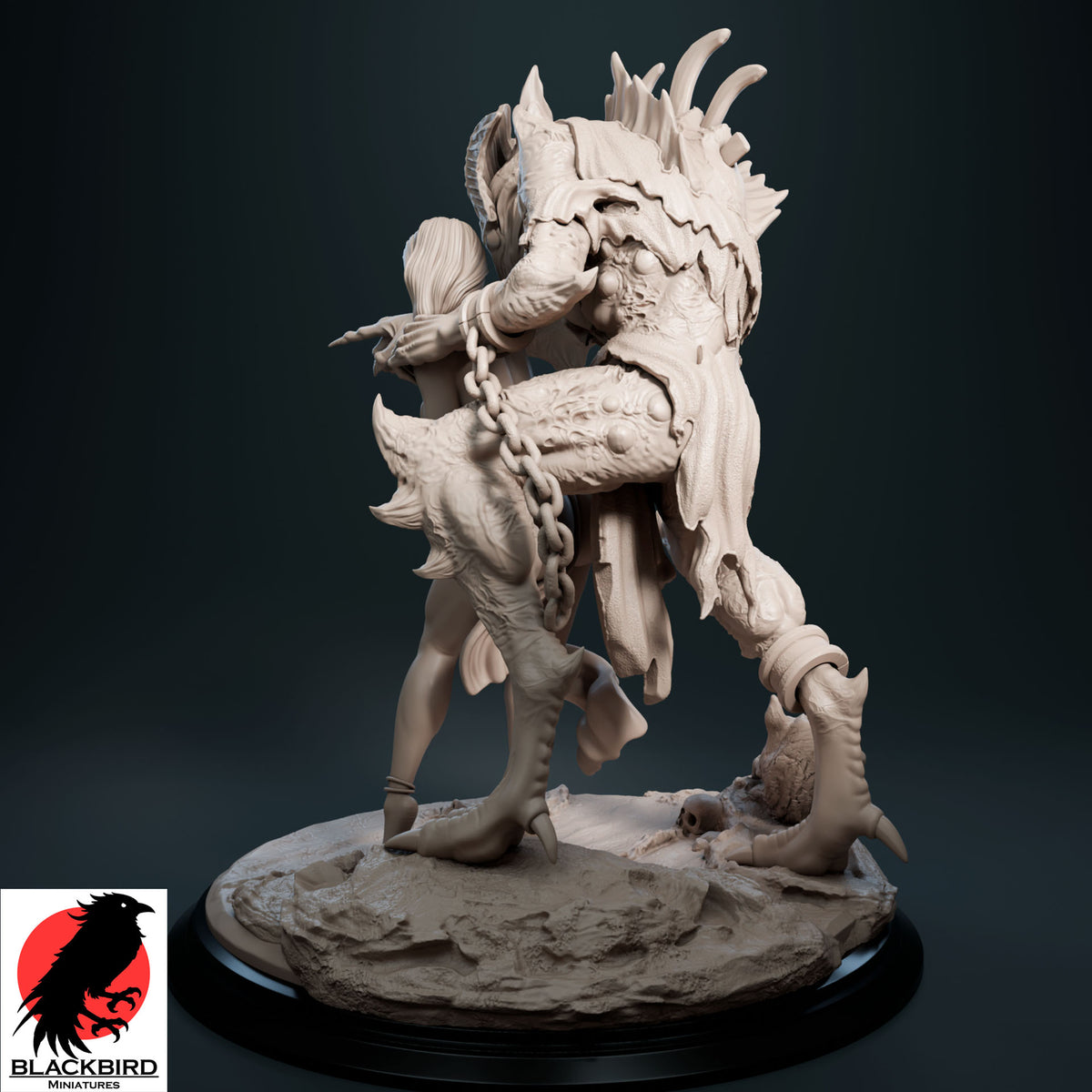 Ritual of Sacrifice pin-up collector figurine by Black Bird Miniatures 3D printed in premium ABS-Like Resin