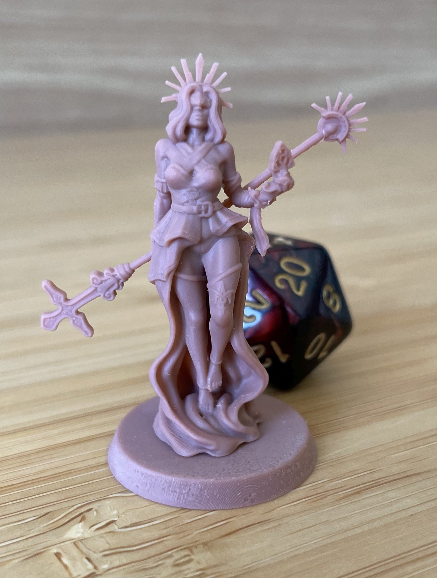 Aurora painted fantasy cleric miniature 75mm by Black Bird Miniatures