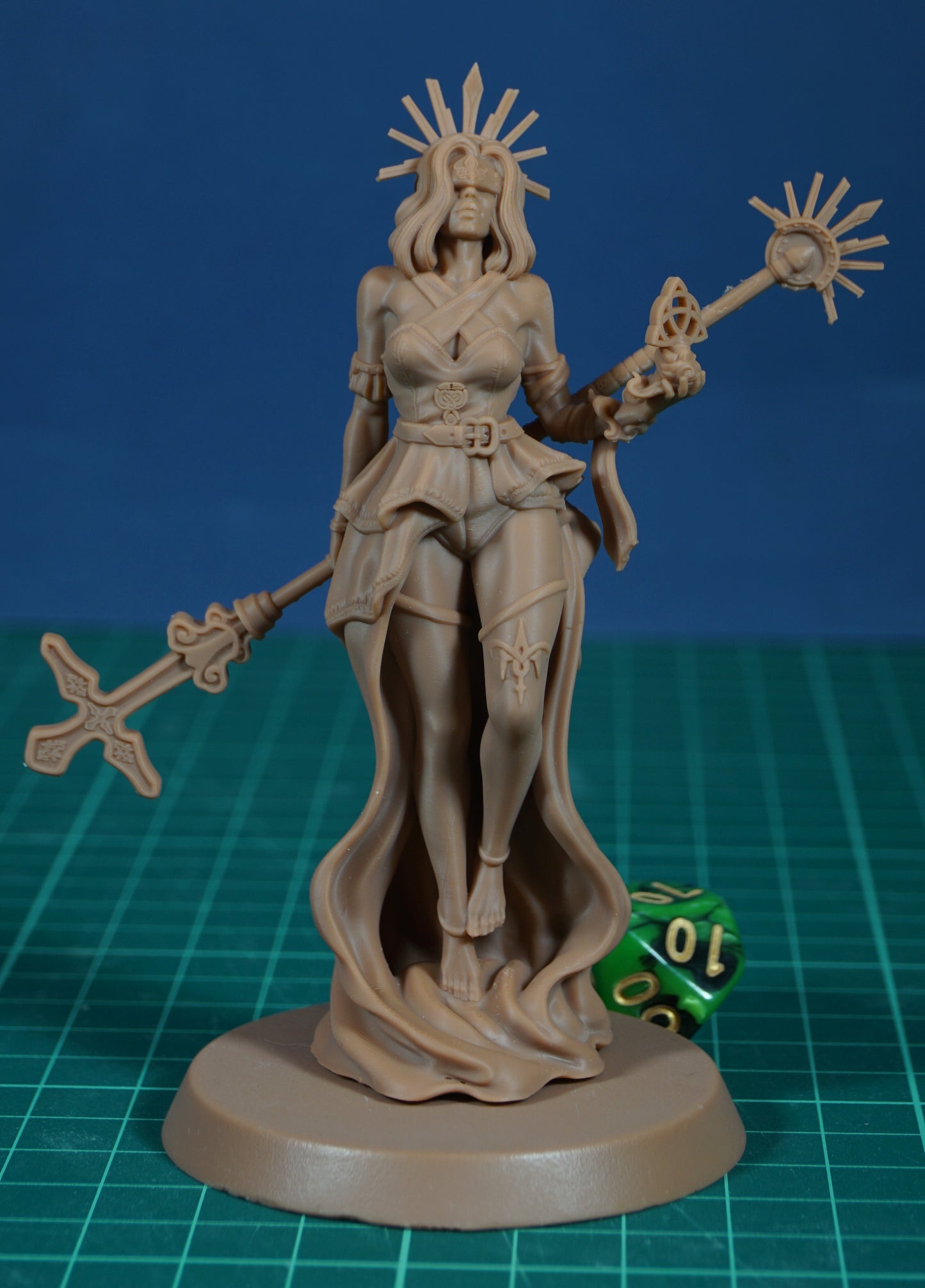 Aurora painted fantasy cleric miniature 75mm by Black Bird Miniatures