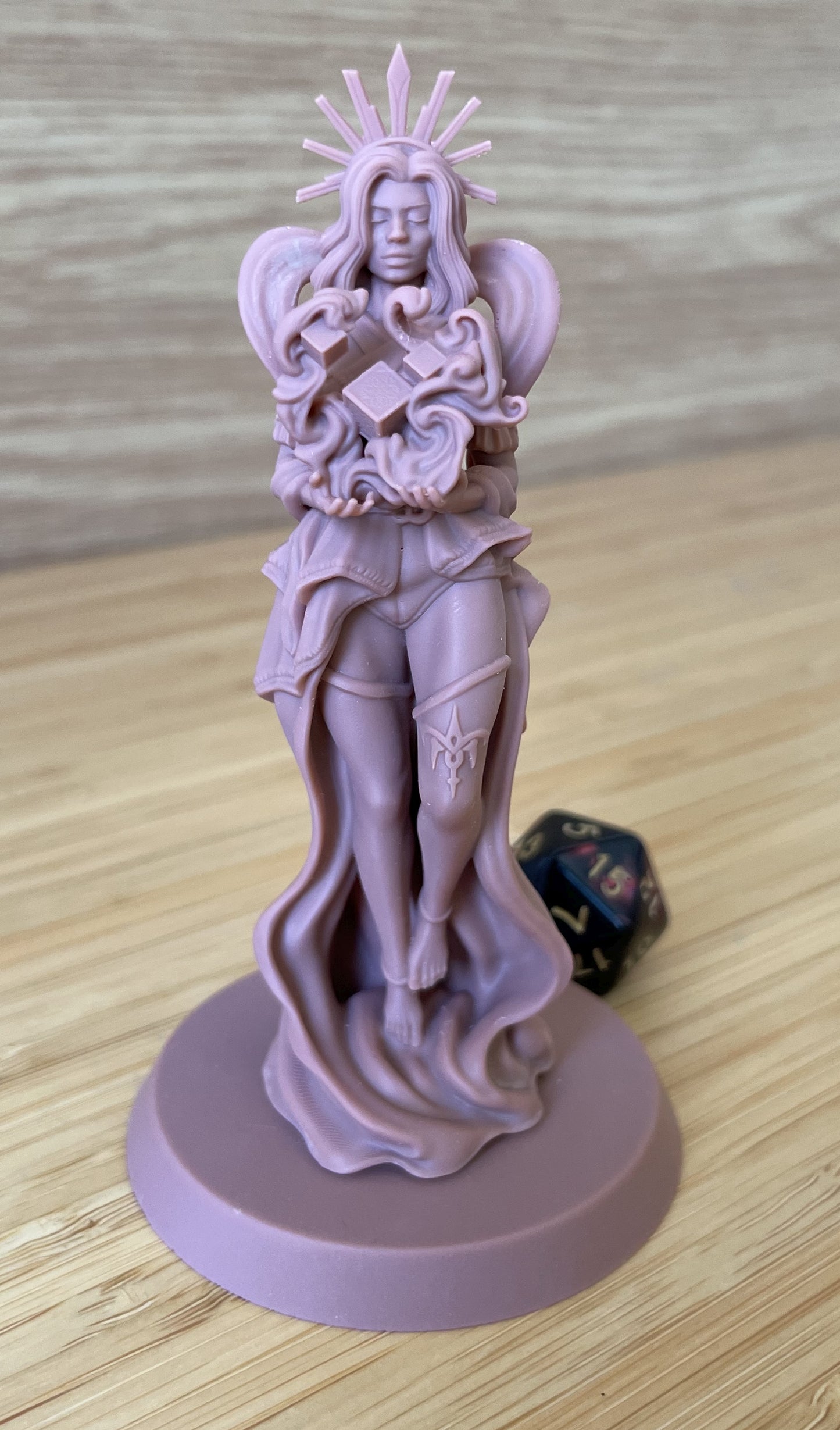 Aurora painted fantasy cleric miniature 75mm by Black Bird Miniatures