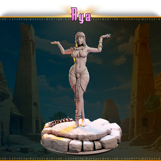 Aya – Kapłanka Pustyni — figurka w pozycji modlitewnej, skala 32 mm