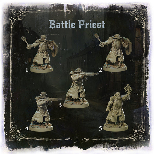 Battle priests - figurki grim dark do Trench Crusade i wargamingu