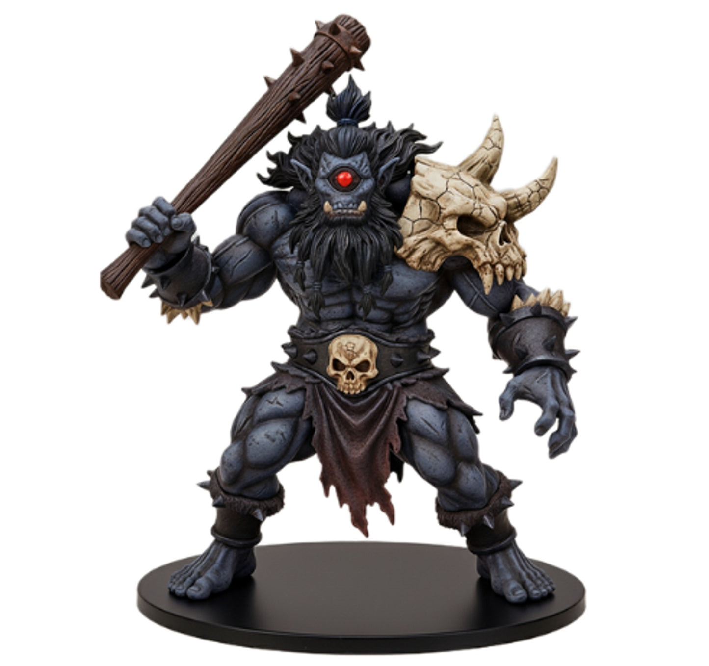 Cyklop 3DFactory – anime gigant z maczugą, widok z przodu