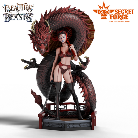 Figurka Luna – Opiekunka smoków burleska – Secret Forge | miniatura kolekcjonerska 75mm / 112mm