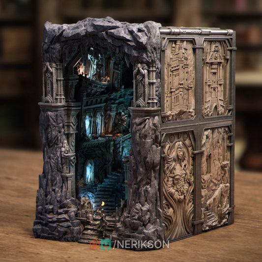 Booknook Shattered King - Grimdark Dark Fantasy Diorama | Nerikson Autorisierter Verkäufer