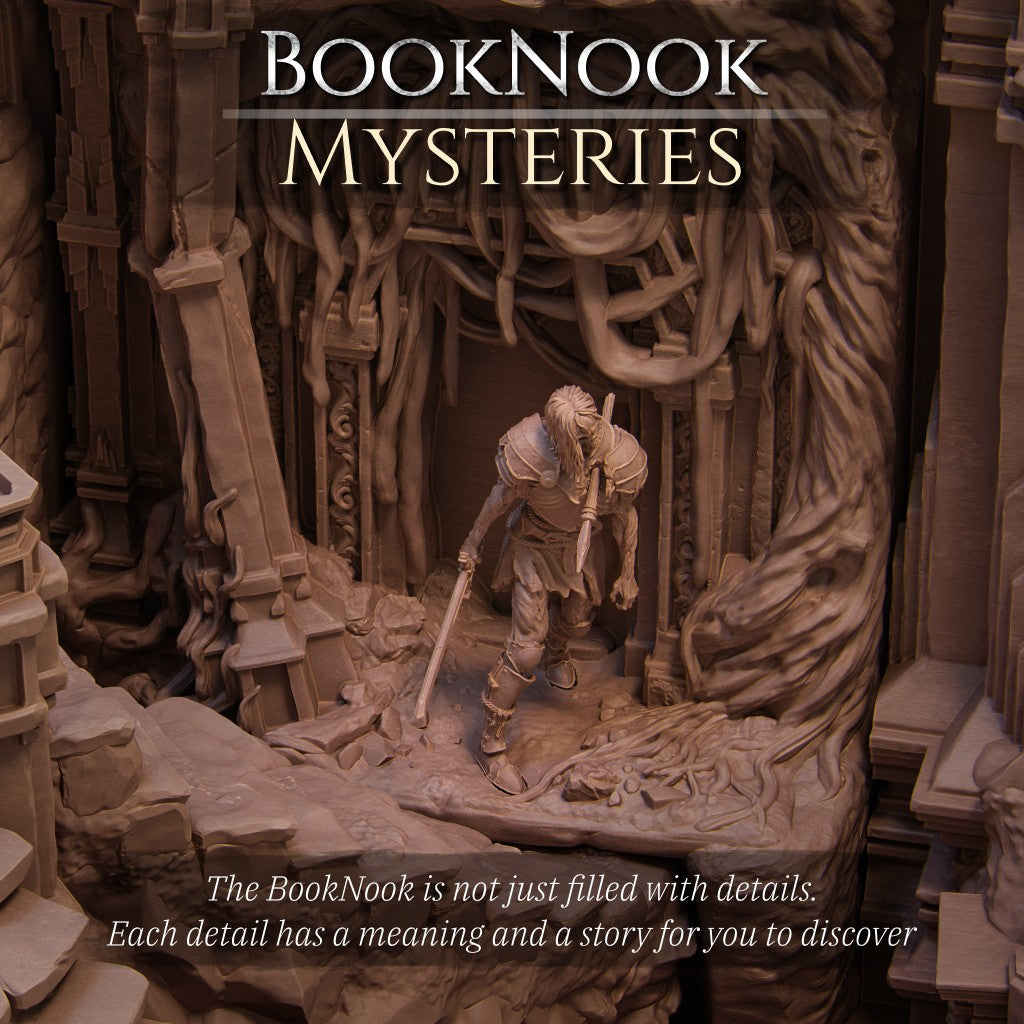 Booknook Shattered King - Grimdark Dark Fantasy Diorama | Nerikson Autorisierter Verkäufer