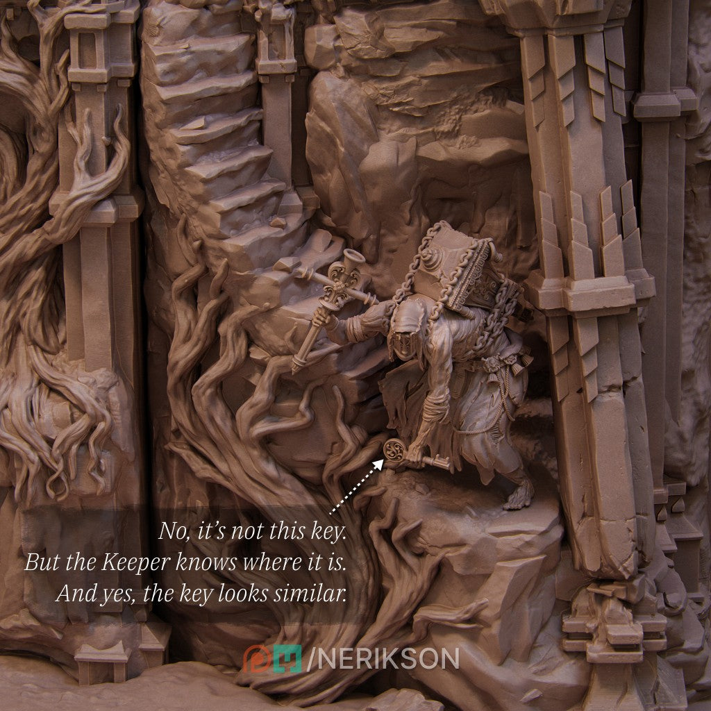 Booknook Shattered King - Grimdark Dark Fantasy Diorama | Nerikson Autorisierter Verkäufer