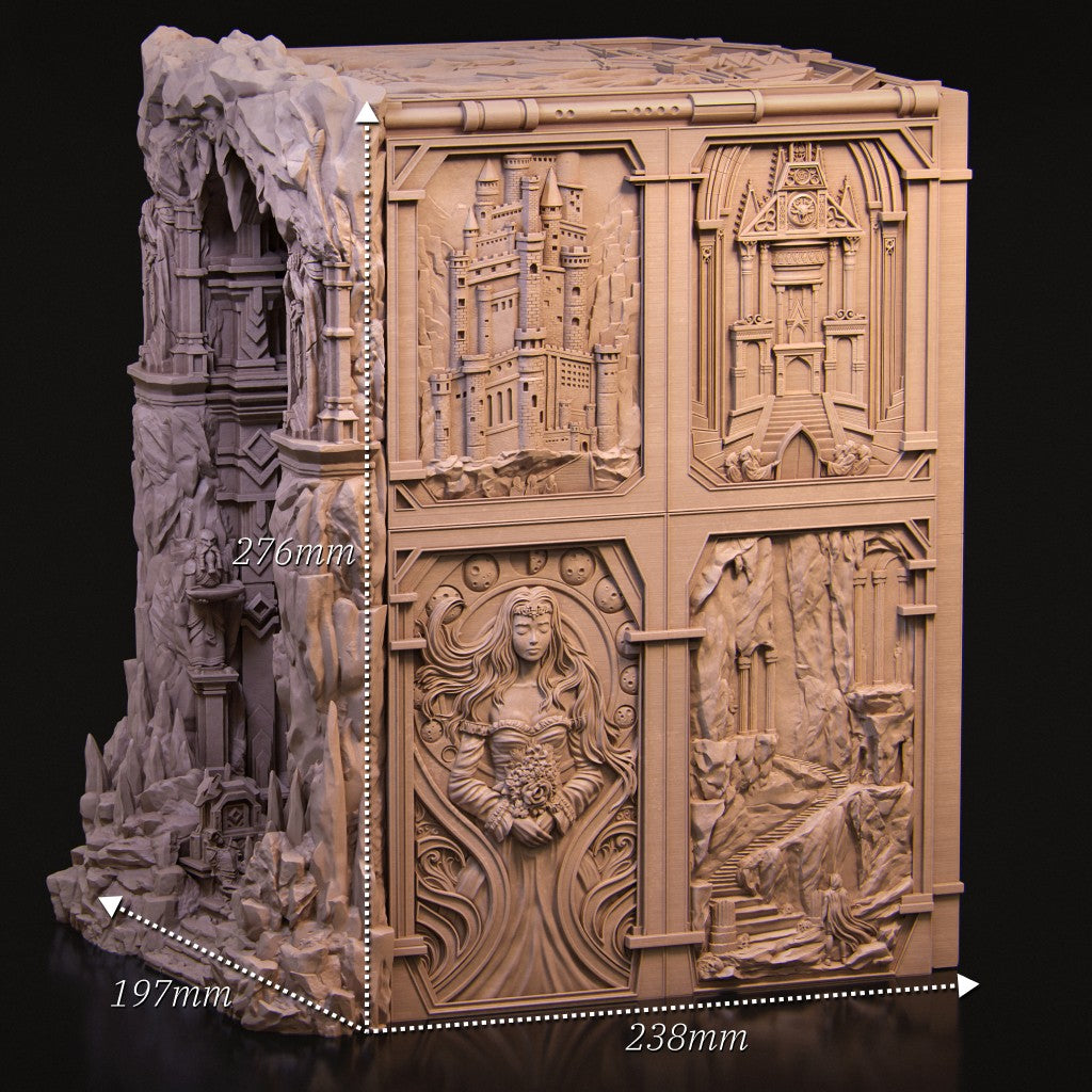 Booknook Shattered King - Grimdark Dark Fantasy Diorama | Nerikson Autorisierter Verkäufer