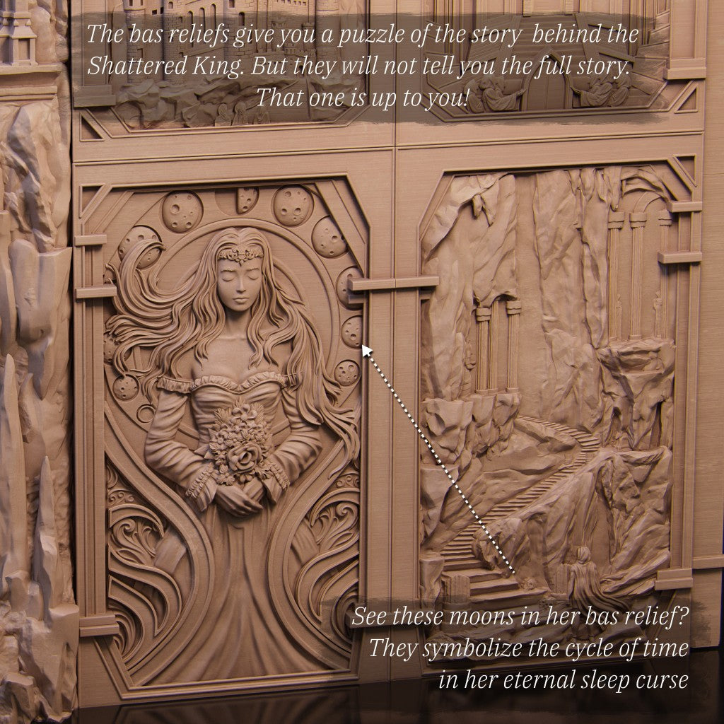 Booknook Shattered King - Grimdark Dark Fantasy Diorama | Nerikson Autorisierter Verkäufer