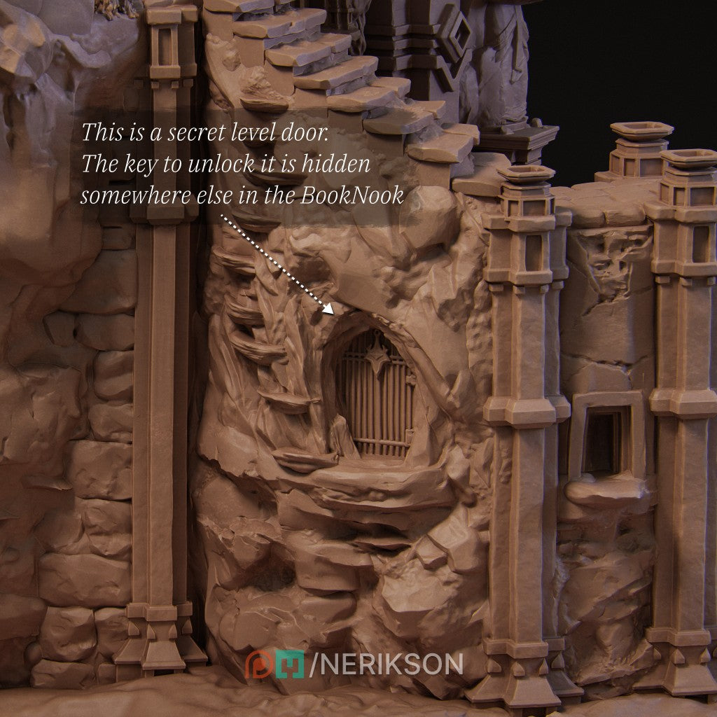 Booknook Shattered King - Grimdark Dark Fantasy Diorama | Nerikson Autorisierter Verkäufer