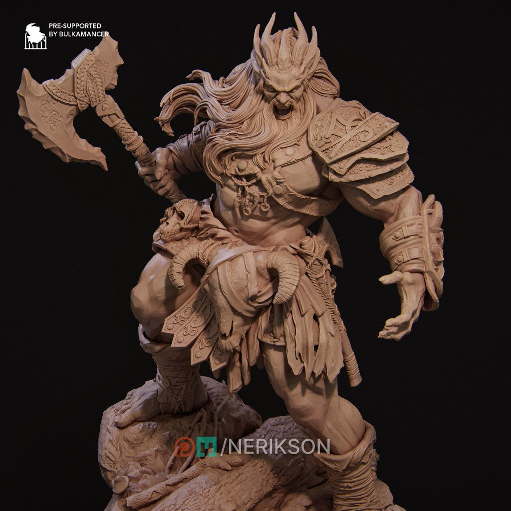 Stone Giant 3D Resin Miniature by Nerikson, 16K 30-micron print quality