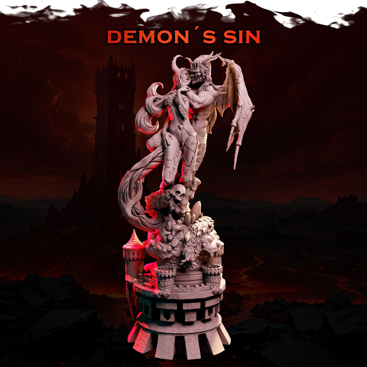 Demon’s Sin – wersja z demonicznymi skrzydłami, Black Bird Miniatures