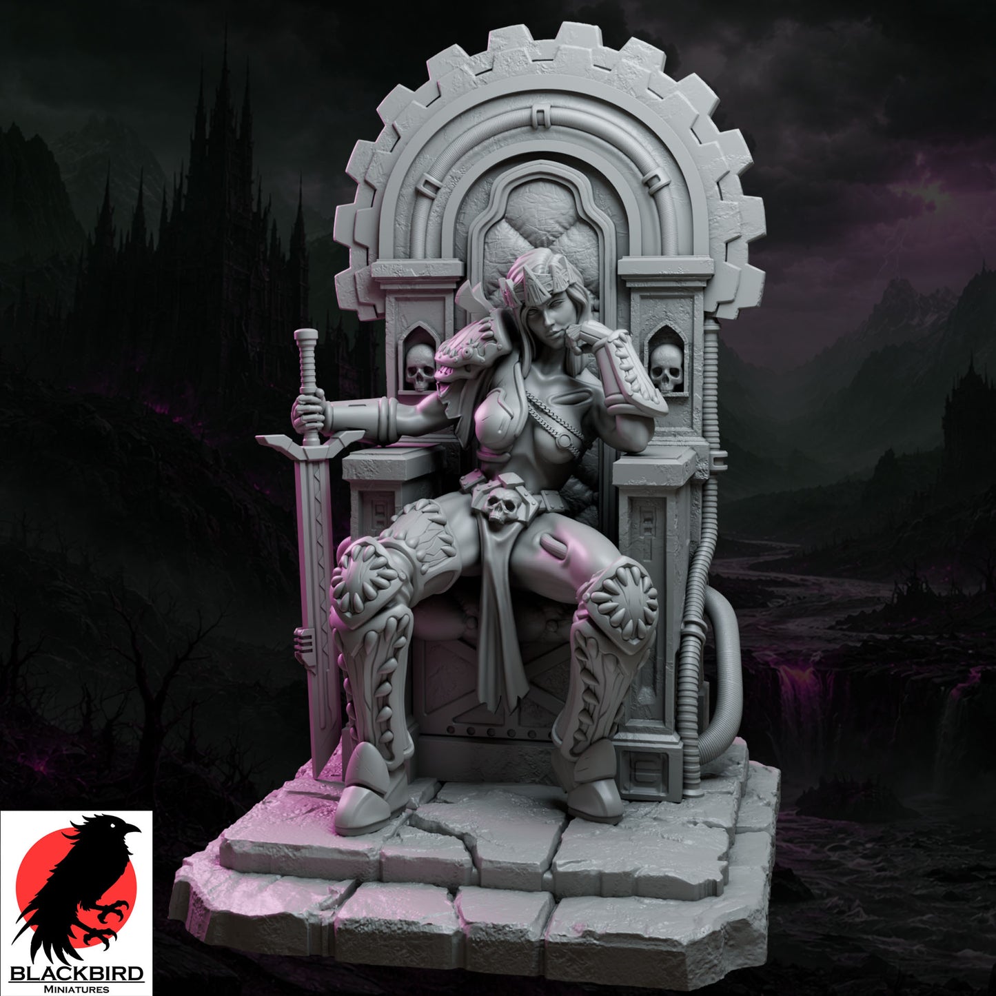 Zhaelyss – Königinnen des Chaos – Figur 32 mm / 75 mm – Black Bird Miniatures