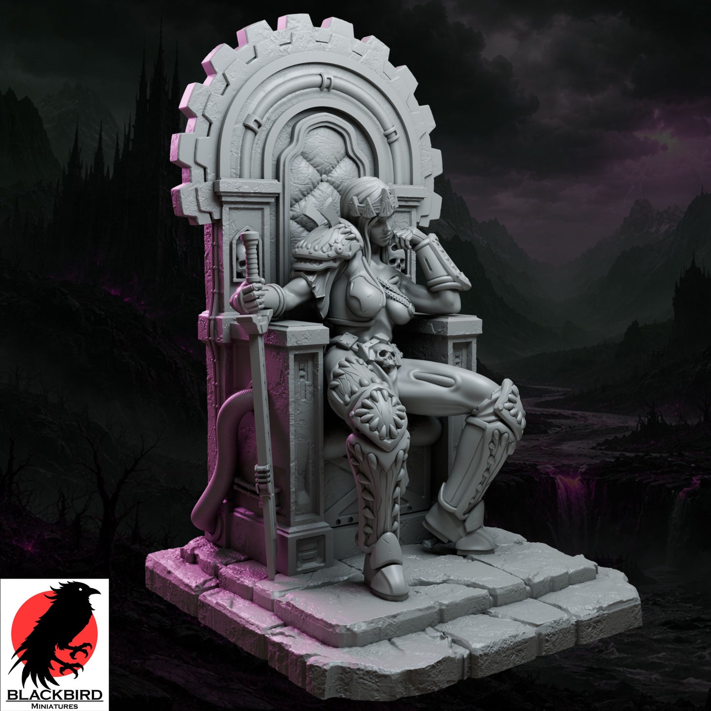 Zhaelyss – Königinnen des Chaos – Figur 32 mm / 75 mm – Black Bird Miniatures
