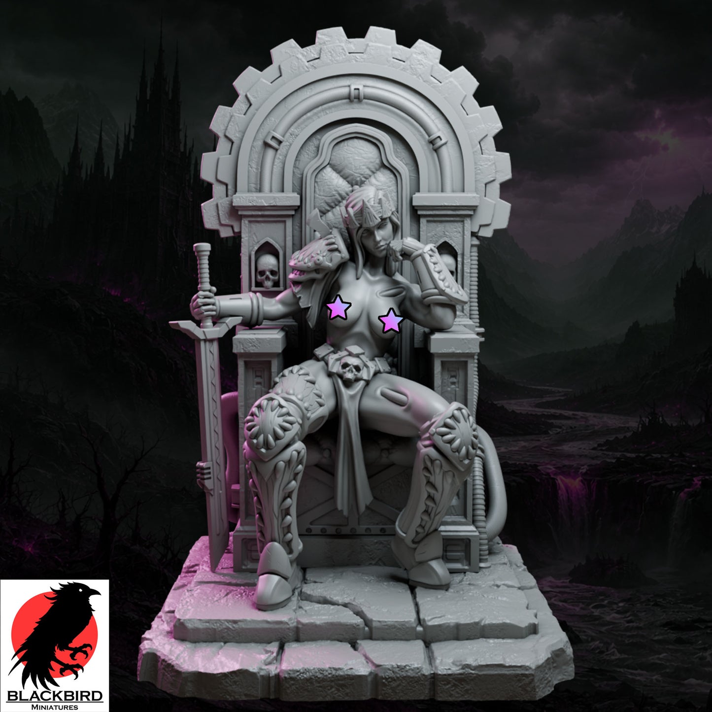 Zhaelyss – Königinnen des Chaos – Figur 32 mm / 75 mm – Black Bird Miniatures