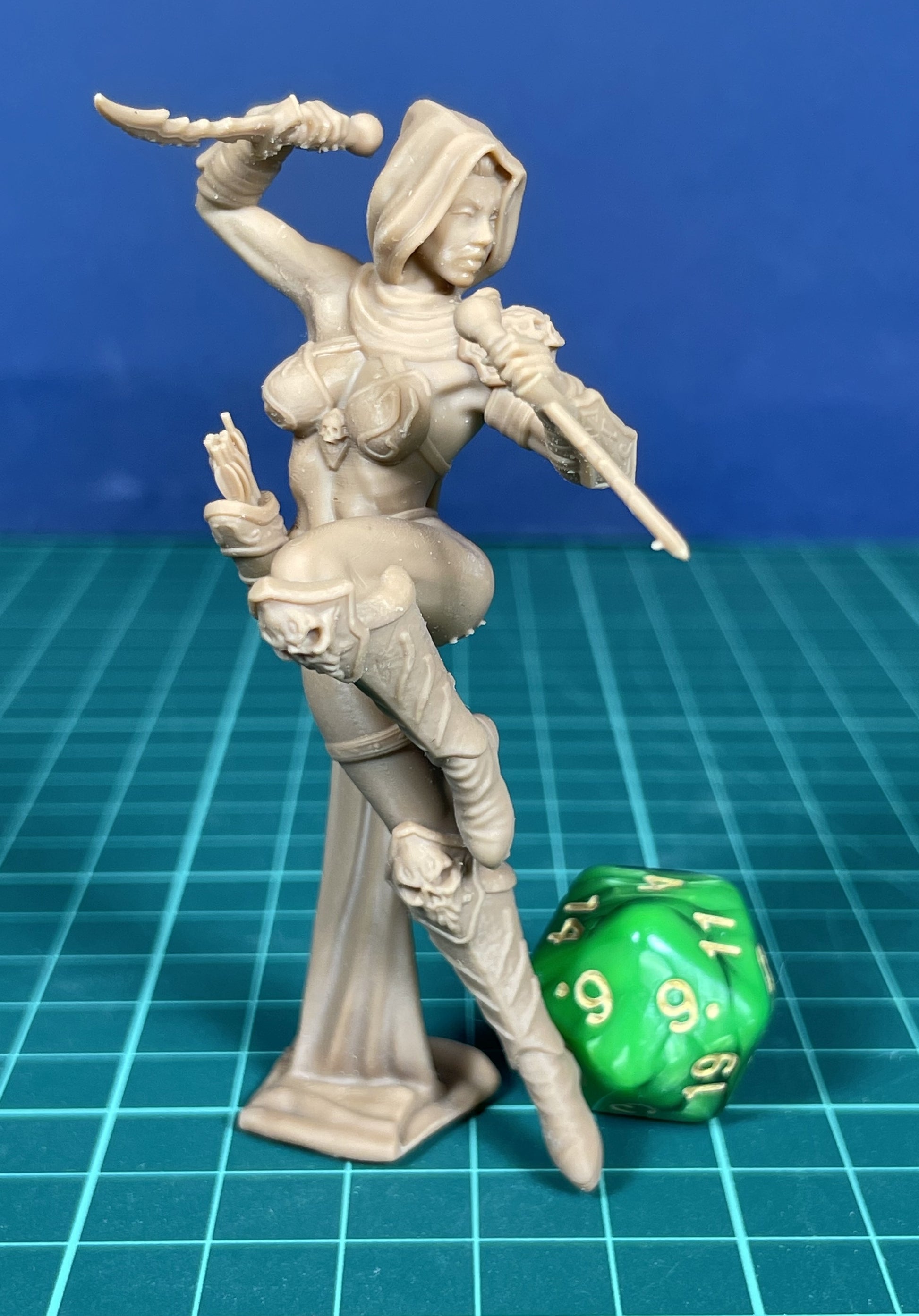 Elira resin figure dark fantasy collectible miniature 32mm and 75mm